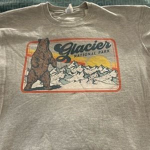 Grey Glacier National Park Crew neck Sweatshirt